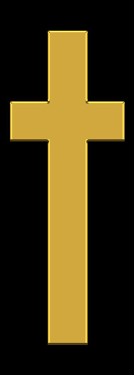 DMC SD 510 GD BK Single Cross Gold on Black PROOF